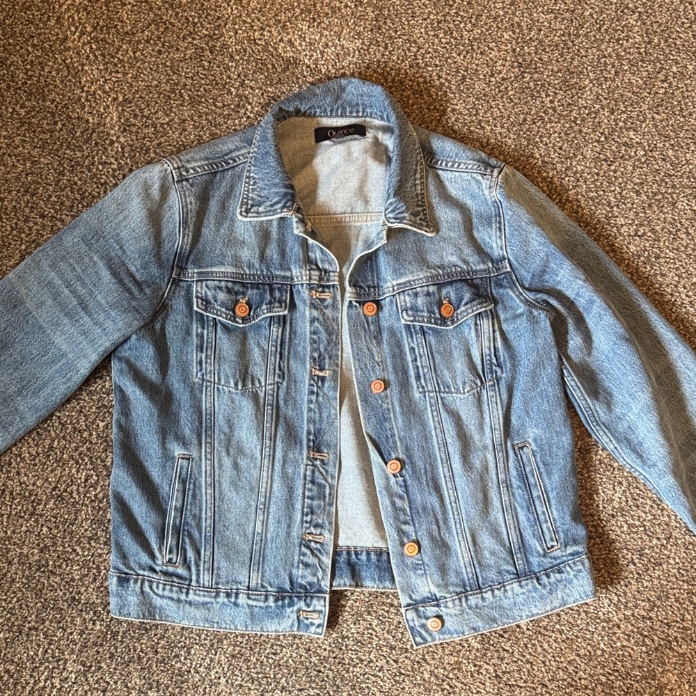 Quince Classic Blue Denim Jacket | size Large
